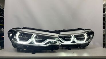 Передние фары: Комплект передних фар BMW 2019 г., Б/у, Оригинал