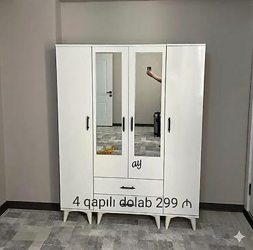 şifaner: *4Qapılı dolab* Yeni sifarişlə hazırlanır rəng seçimi var😊 olcu 160×47 — 1