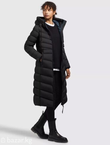 зимная куртка: Пуховик, Длинная модель, Германия, С капюшоном, Ультралегкий, M (EU 38)