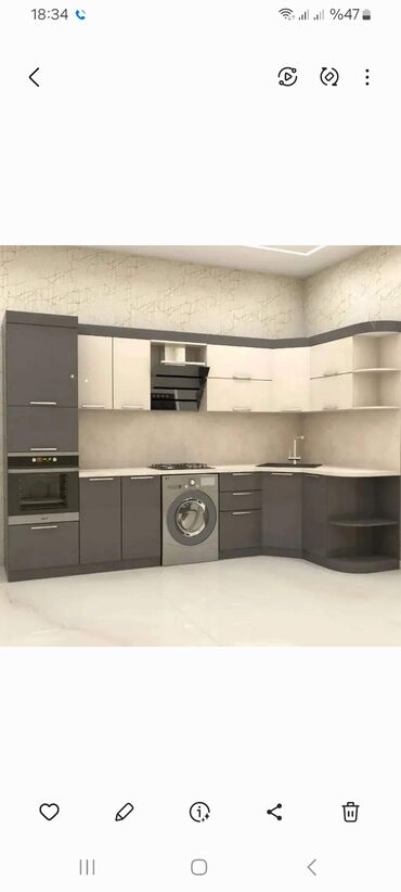 Sifarişlə mətbəx mebeli: Sifarişlə mətbəx dəsti, Özü çəkən petlələr, MDF, Kredit yoxdur, Pulsuz çatdırılma -da lalafo.az — 21 Sifarişlə mətbəx mebeli: Sifarişlə mətbəx dəsti, Özü çəkən petlələr, MDF, Kredit yoxdur, Pulsuz çatdırılma — 21