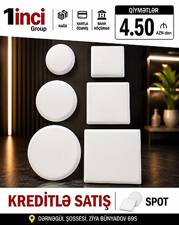 SPOT LED işıqlar – dairəvi və kvadrat modellər - Müxtəlif ölçülü
