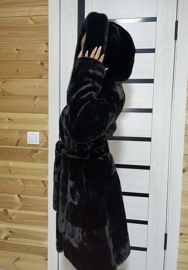 женские натуральные шубы: Шуба, Тизеден, Капюшону бар, XS, S, Стандарт