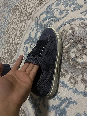 гуччи: Мужские кроссовки, 42, Gucci, Б/у, цвет - Серый, Платная доставка, Самовывоз — 4