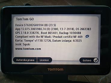 GPS za auto: Tom tom go live 5 inča 4cr 52- nove mape ispravna i očuvana u ekstra — 3