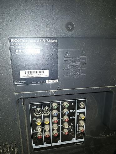 SONY 40 DÜYM LCD TELEVİZOR – YAPONİYA İSTEHSALI 🇯🇵 Sony KLV-S40A10, 40 lalafo.az -da SONY 40 DÜYM LCD TELEVİZOR – YAPONİYA İSTEHSALI 🇯🇵 Sony KLV-S40A10, 40