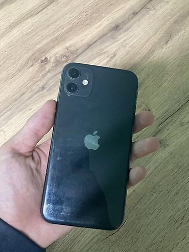 IPhone 11, Б/у, 128 ГБ, Черный, Чехол, 100 %