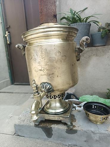 qedim pullar aliram: Məhsul: Bərk yanacaqla işləyən mis/latun samovar (kömür/odun üçün) — 3