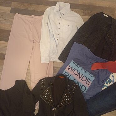 Ostala ženska odeća: Ženska garderoba – raznovrstan paket Sadržaj: - Haljine: crna sa puf — 4