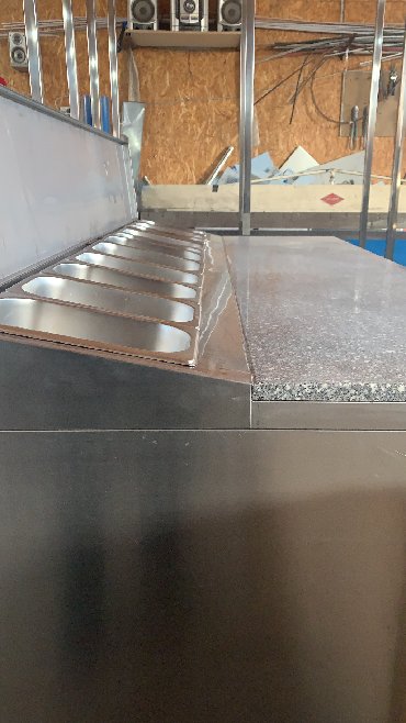 Другое оборудование для фастфудов: Стол для пиццы с мрамором — 7