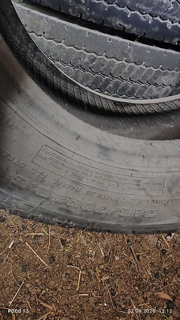 прокол дороги: Грузовые шины 315/70 R22.5 - Тип: бескамерные, радиальные (Tubeless — 1