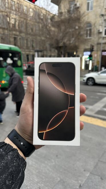 Apple iPhone: IPhone 16 Pro Max, 256 ГБ, Desert Titanium, Face ID, Беспроводная зарядка, С документами