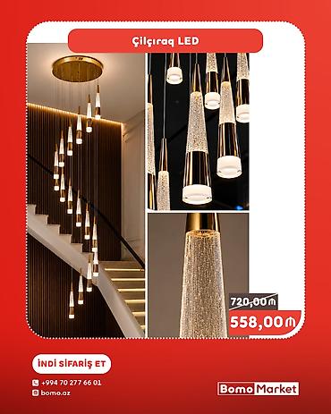 Led Çılçıraq, 4 və daha çox lampa