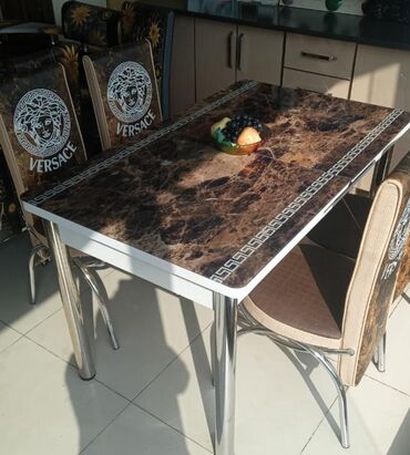 Masa və oturacaq dəstləri: Mətbəx üçün, Yeni, Açılan, Dördbucaq masa, 4 stul — 3