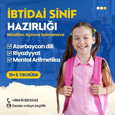 bəylər üçün online iş: İbtidai siniflər üçün ev tapşırıqlarının həlli,dərslər onlayn