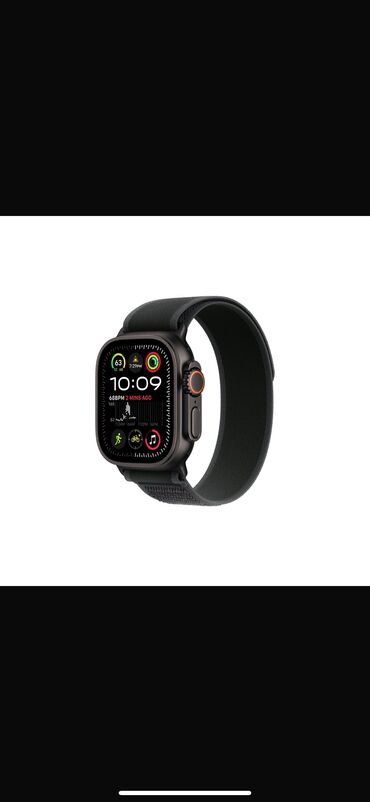 эйпл воч: Apple Watch Ultra 2 - поколения, черный циферблат с черным Trail Loop