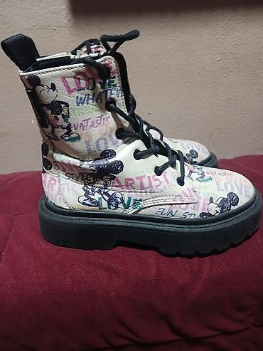 nike air force duboke: Dečje čizme sa Disney motivom – šareni print sa Mikijem i natpisima — 2