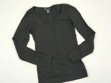bluzki czarne długi rękaw: Blouse, H&M, XS (EU 34), condition - Very good