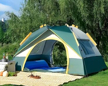 Çadırlar: Yaşıl və boz rənglərdə olan bu çadır avtomatik açılan mexanizmə — 2