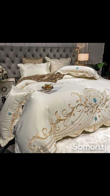 Декор для дома: Качественный двухспальный постельный белье качества отличное вышивка