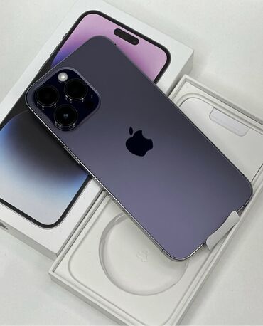 режим 10 а: IPhone 14 Pro Max, Б/у, 256 ГБ, Зарядное устройство, Защитное стекло, Чехол, В рассрочку, 88 %