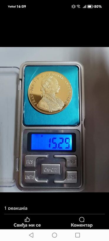 Ostali predmeti za umetnost i kolekcionarstvo: Dukati 24K pozlata Franc Jozef (replika) veoma malo odstupaju od — 6