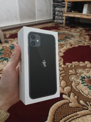 Apple iPhone: IPhone 11, Б/у, 64 ГБ, Черный, Коробка, 76 % — 1