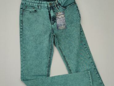 zielone bluzki damskie: Jeans, L (EU 40), condition - Ideal