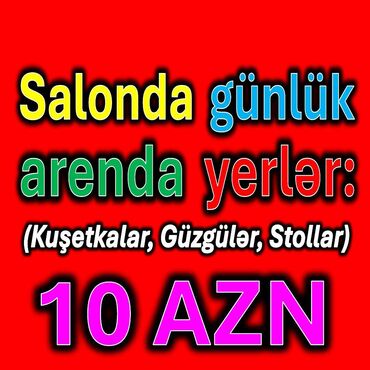 arendaya cay evleri: Kosmetoloqlar, Saç, Üz-Qaş, Kiprik, Dırnaq ustaları üçün Kimin