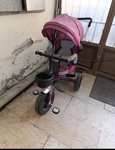 usag ucun: Uşaq üçtəkərli velosipedi – çətirli model - Rəng: çəhrayı-bənövşəyi - — 1
