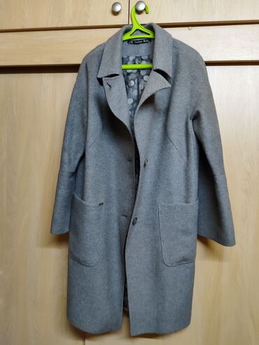 женская одежда новая: Пальто, По колено, XL (EU 42)