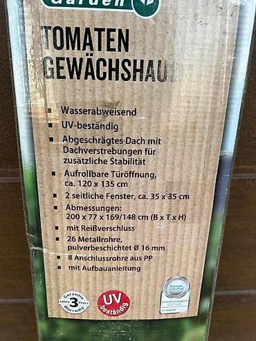 Ostala baštenska oprema: Plastenik za paradajz – Powertec Garden - Tip: Tomaten Gewächshaus — 3