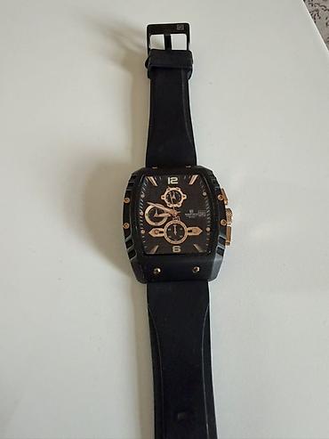 poladan qolbag: Naviforce NF8025 kişi qol saatı - Korpus: düzbucaqlı dizayn, qara — 2