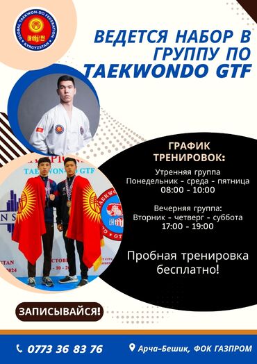 художественной гимнастики: TAEKWONDO GTF Открыт набор в группы по Taekwondo GTF в городе