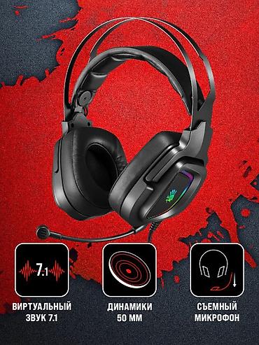 logitech 920: Проводные гарнитуры, Bloody, Новый, цвет - Черный — 2