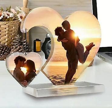 love is: Фото сувенир, с Вашей фотографией, из эпоксидной смолы, на заказ — 1