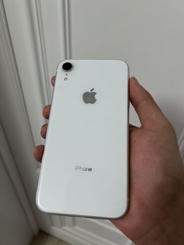 iphone xr 128gb бу: IPhone Xr, Б/у, 64 ГБ, White Titanium, Чехол, 82 %