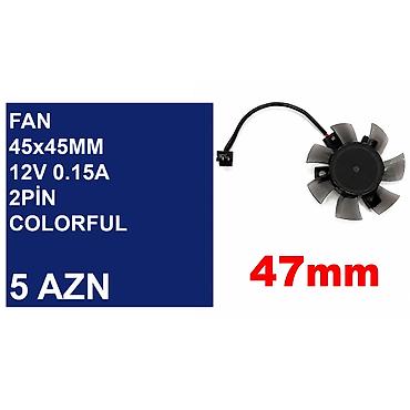 Soyutma sistemləri: Videokart üçün Fanlar “36/45/47/75/87mm 12v 2/3/4pin” 📍Ünvan: Bakı — 8