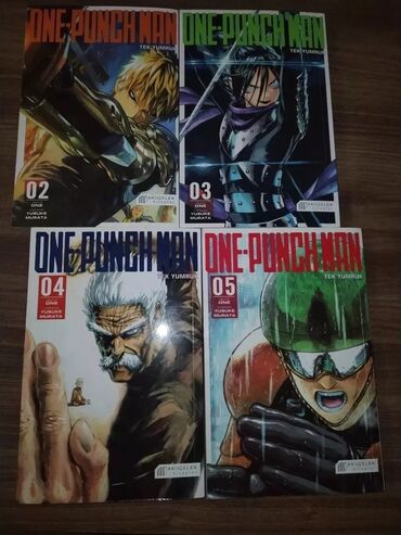 Kitablar, jurnallar, CD, DVD: One punch man seriasına aid Türkcə mangalar satılır. 2,3,4,5 satılır