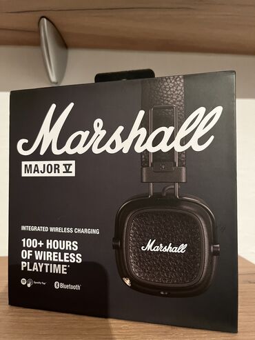 Наушники: Накладные, Marshall, Б/у, Беспроводные (Bluetooth), Классические