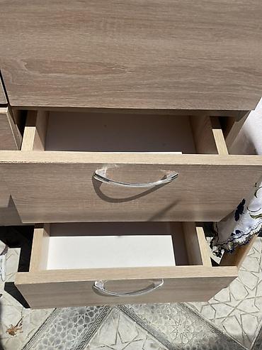 plastik dolab: Güzgülü paltar dolabı - Material: açıq palıd rəngində laminat/LDSP - — 5