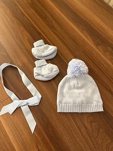 дязаные детские носки: Papaq corab Mothercare paketində — 2