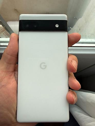 display: Google Pixel 6A, 128 GB, rəng - Ağ, Barmaq izi — 1