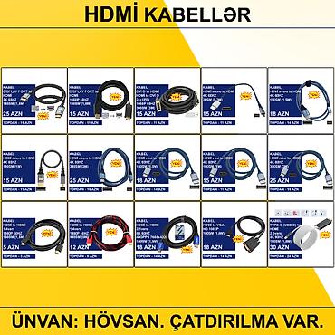 Digər kompüter aksesuarları: HDMİ Kabellər SAYLA ALANA VƏ USTALARA TOPDAN QİYMƏTLƏ VERİLİR! ⭐Type-C — 1