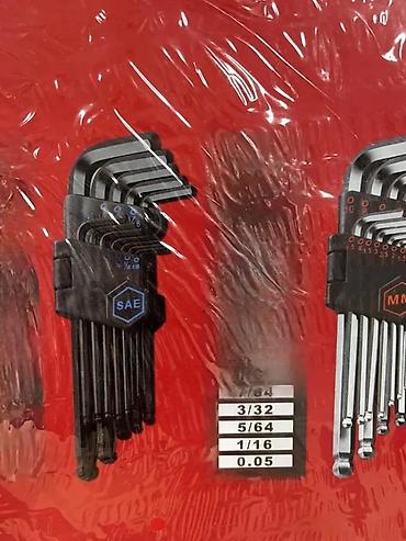 Setovi ručnog alata: OptionTec Inbus set – 36 delova, hrom‑vanadijum čelik. Sadržaj: - — 7