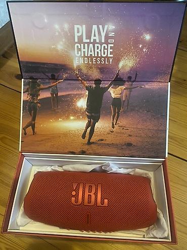 jbl: JBL Charge 5 portativ Bluetooth səsgücləndiricisi – qırmızı rəng. - — 5