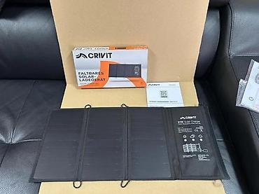 Eksterne baterije: CRIVIT preklopni solarni punjač – 21 W - Brzo i efikasno punjenje — 5