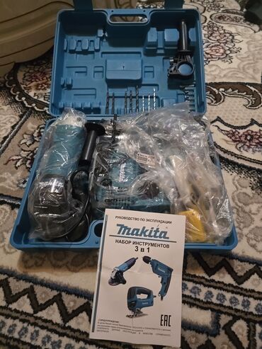 набор ключей force купить: Набор электроинструментов Makita "3 в 1" в прочном синем кейсе