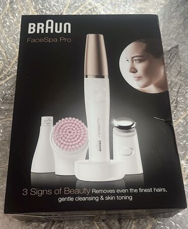 Эпиляторы: Braun FaceSpa Pro üz qulluğu sistemi, epilyasiya, təmizləmə və dəriyə