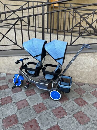 vigorkids коляска: Балдар арабасы, түсү - Көгүлтүр, Колдонулган