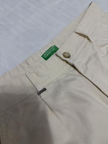 Джинсы: Белые мужские джинсы united colors of benetton прямого кроя — 2